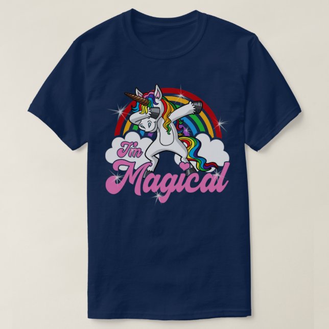 Camiseta Eu Sou Criaturas de Letras de Leite de Fada Justa  (Frente do Design)