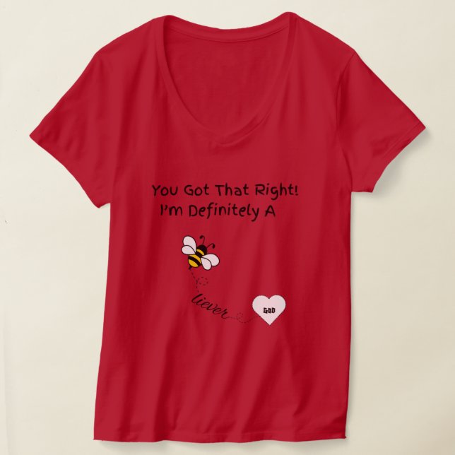 Camiseta Eu sou definitivamente um Tee Gráfico de Crenças (Postura )