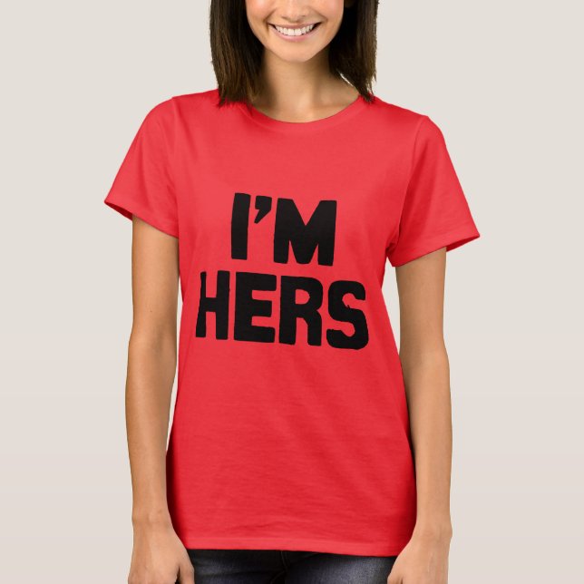 CAMISETA EU SOU DELA (Frente)