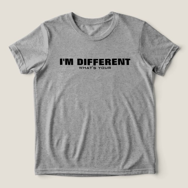 Camiseta Eu Sou Diferente, Superpoder - Motivacional (Design frontal)