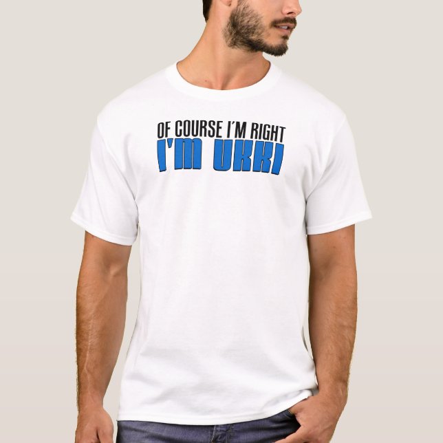 Camiseta Eu sou direito mim sou Ukki (Frente)