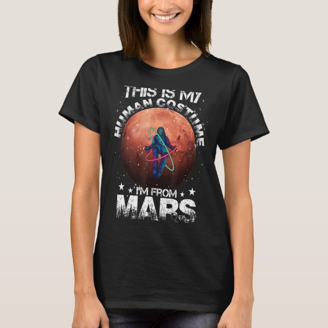 Camiseta Eu sou do Astronauta Espacial Alienígena de Marte (Frente)