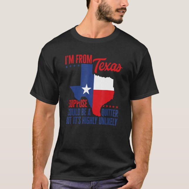 Camiseta Eu sou do Texas Não sou uma casa do Orgulho do Tex (Frente)