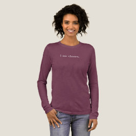 Camiseta Eu sou escolhido Bella+Canvas Triblend Long Sleeve