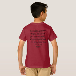 Camiseta Eu sou escolhido Boys Basic Short Sleeve T Shirt