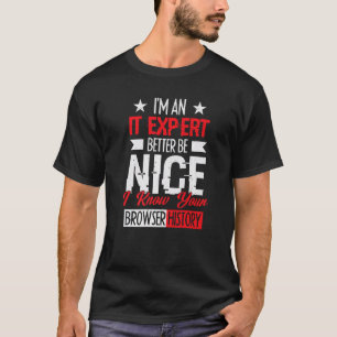 Camiseta eu sou especialista em TI, é melhor que seja bom c