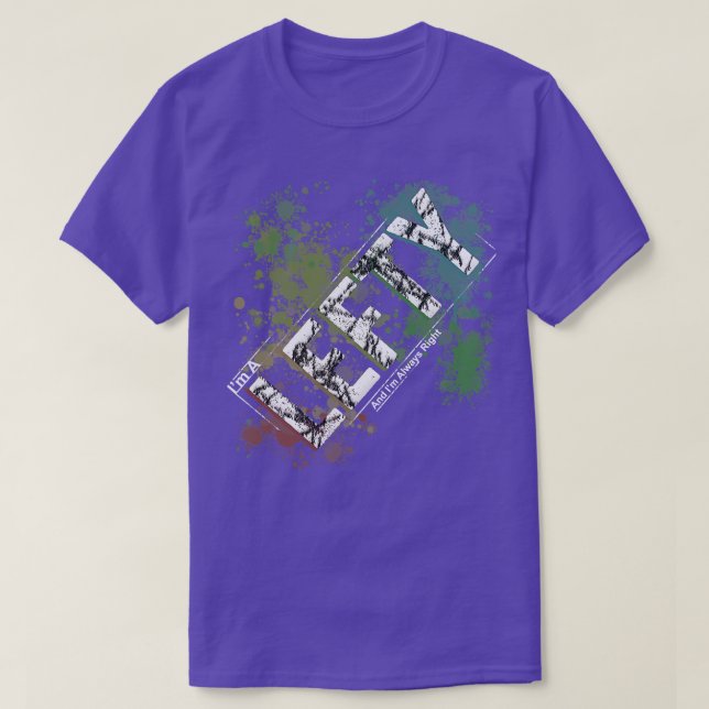 Camiseta Eu sou Esquerda e estou sempre certa (Frente do Design)