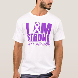 Camiseta Eu sou - eu sou um sobrevivente - a doença de
