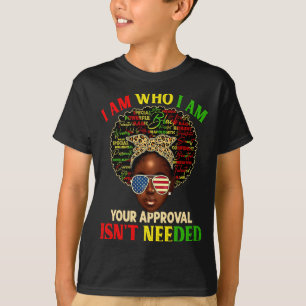 Camiseta Eu Sou Exatamente Quem Eu Sou História Negra Afric