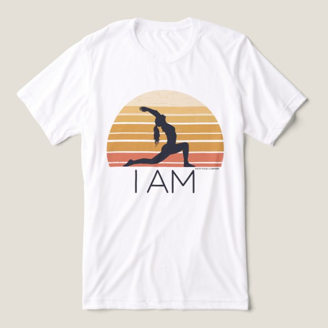 CAMISETA EU SOU FAITH YOGA VLOTHTHTHTHTHING SUN LOGO (Design frontal)