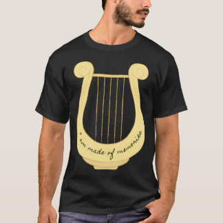 Camiseta Eu sou feito de memórias canção de aquiles patrôcl