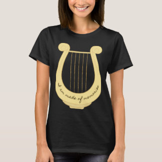 Camiseta Eu sou feito de memórias canção de aquiles patrôcl