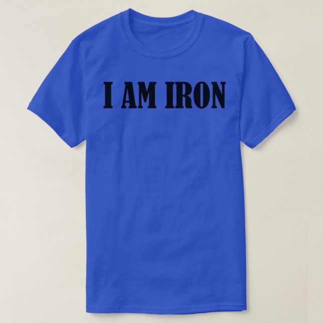 Camiseta Eu Sou Ferro (Frente do Design)