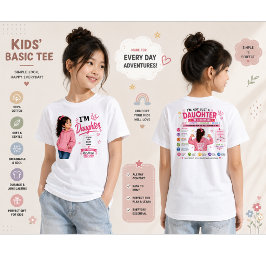 Camiseta Eu Sou Filha Design | Presente para Filha