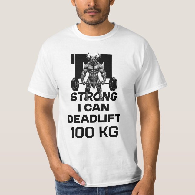 Camiseta Eu Sou Forte - Eu Consigo Fazer Elevação (Frente)