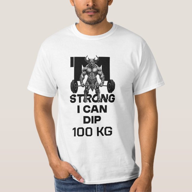 Camiseta Eu Sou Forte - Eu Posso Dip (Frente)