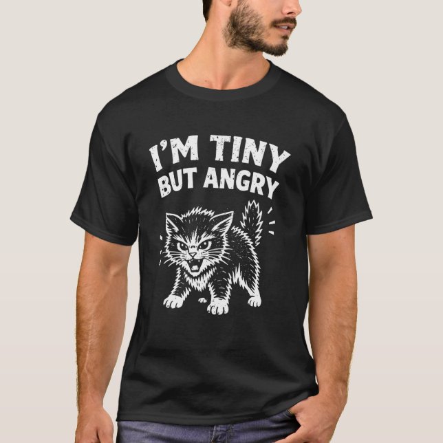Camiseta Eu Sou Gatinho Engraçado Mas Bravo (Frente)