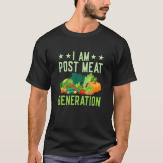Camiseta Eu Sou Geração Pós-Carne Veganismo Vegetariano
