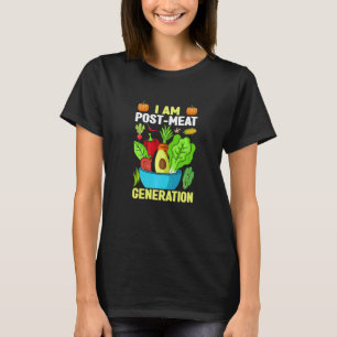 Camiseta Eu Sou Geração Pós Carne Veganismo Veggie Vegetal