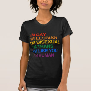 Camiseta Eu sou GLBT que eu sou HUMANO