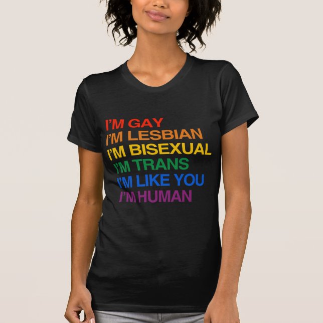 Camiseta Eu sou GLBT que eu sou HUMANO (Frente)
