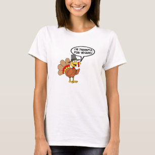 Camiseta Eu sou grato para desenhos animados de Turquia dos