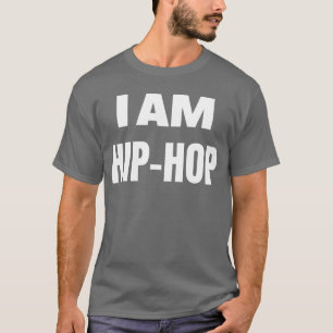 Camiseta EU SOU HIP HOP presente com fonte grande e negrito