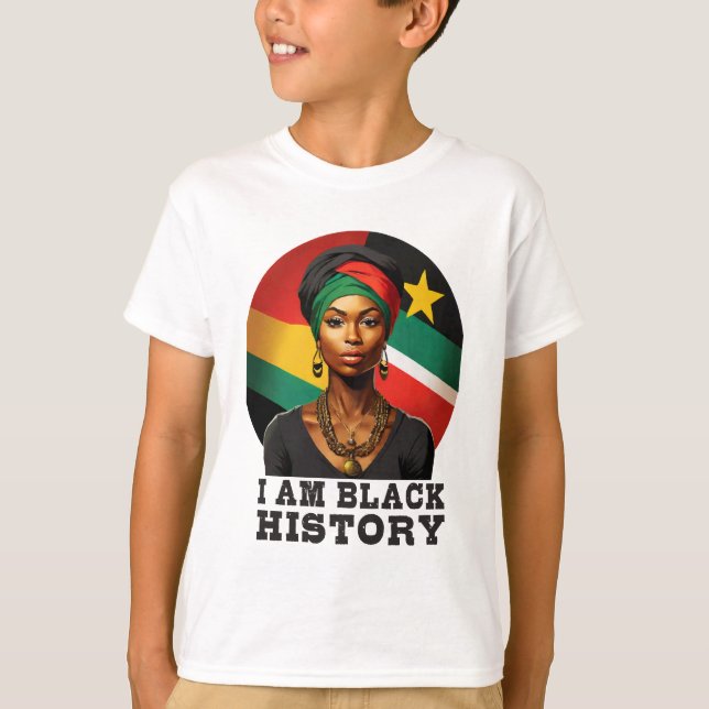 Camiseta Eu sou História Negra (Frente)