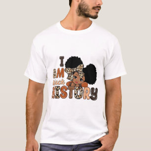 Camiseta Eu Sou História Negra Celebrando o Mês da História