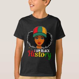 Camiseta Eu Sou História Negra Celebrando Orgulho da Cultur