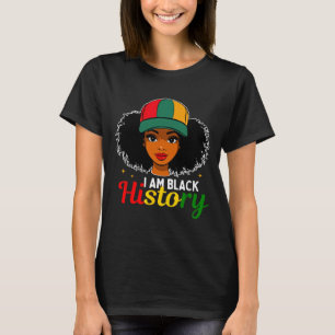 Camiseta Eu Sou História Negra Celebrando Orgulho da Cultur