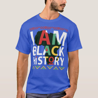 Camiseta Eu Sou História Negra História Negra História Negr