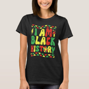 Camiseta Eu Sou História Negra História Secundária Mês Afri
