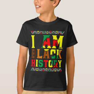 Camiseta Eu sou história negra mês da história negra e orgu
