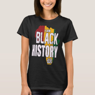 CAMISETA EU SOU HISTÓRIA NEGRA MÊS DE HISTÓRIA NEGRA