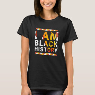 Camiseta Eu Sou História Negra Mês Negro Africano Americano