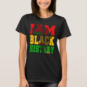 Camiseta Eu Sou História Negra Mês Orgulho Africano America