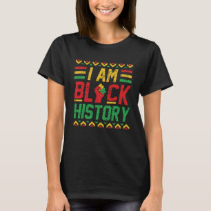 Camiseta Eu Sou História Negra Mês Orgulho Africano America