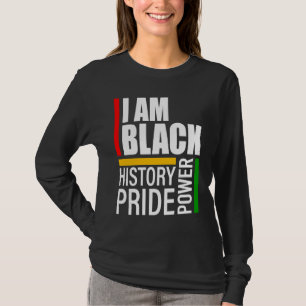 Camiseta Eu Sou História Negra Orgulho Negro Poder Negro
