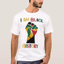 Camiseta Eu Sou História Negra, Vida Negra Importa