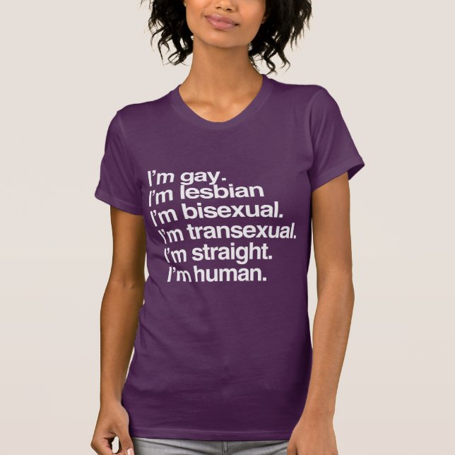 Camiseta Eu sou humano assim como você (Frente)