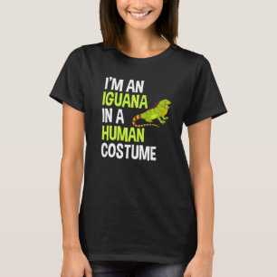 Camiseta Eu Sou Iguana Em Um Figurino Humano
