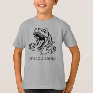 Camiseta Eu Sou Ilimitada, Dinossauro Zangado