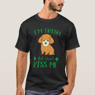 Camiseta Eu sou irlandês Não me beije Dia de São Patríc
