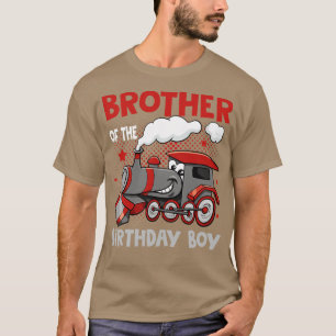Camiseta Eu Sou Irmão Do Aniversário Do Comboio De Aniversá