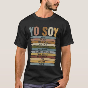 Camiseta Eu Sou Latina Mês da Herança Hispânica Raízes Lati