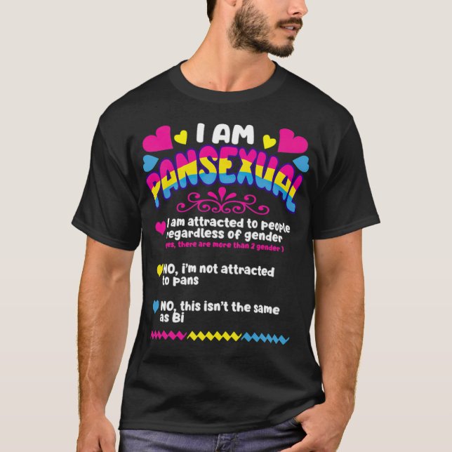 Camiseta Eu sou LGBT (Piada de humor) do Orgulho PANSEXUAL  (Frente)