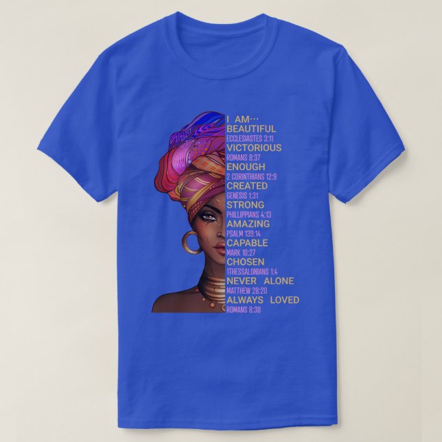Camiseta Eu sou linda amada (Frente do Design)