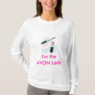 Camiseta Eu sou Longo Capa de AVON da senhora Caber