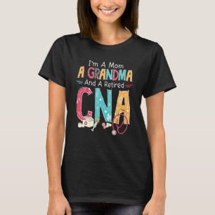 Camiseta Eu sou mãe e aposentada do estetoscópio Cna